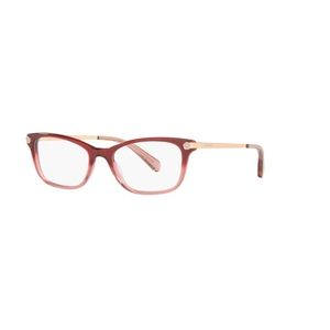 Coach Two Tone Burgundy Pink Glitter Gradient Glasses Frames